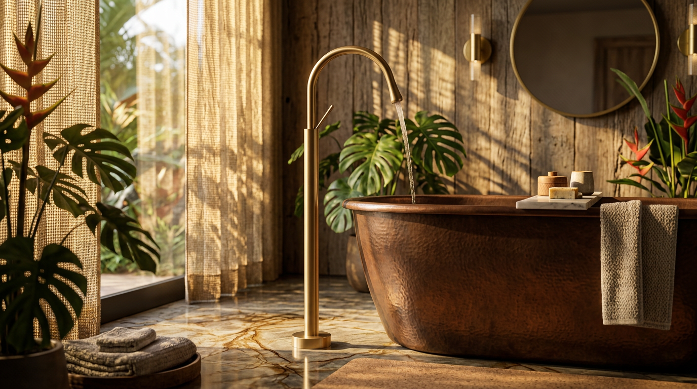 Fluxo Eterno: Banho Que Abraça o Futuro do Design Sustentável