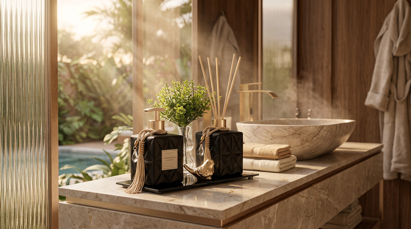 Kit Lavabo Estrela: O Luxo Que Colore Seu Santuário Pessoal