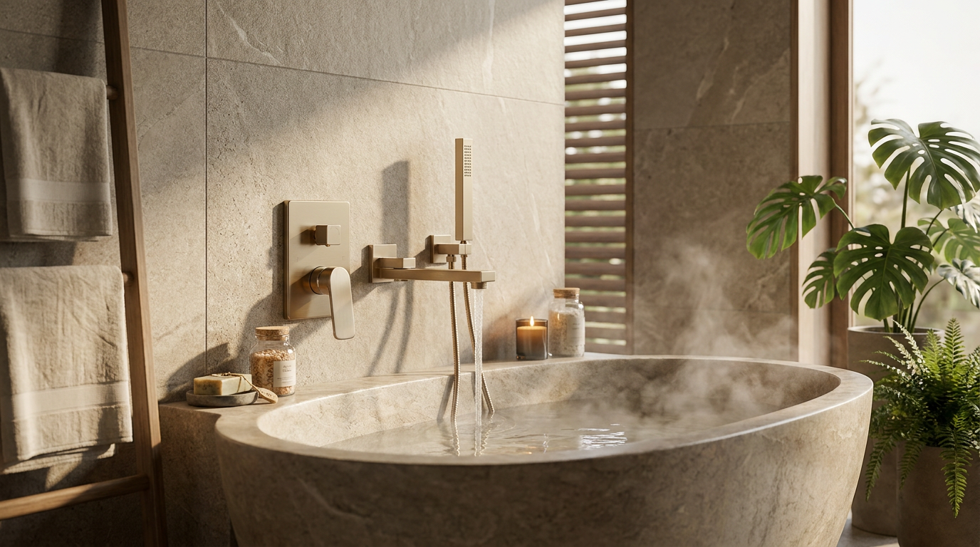 Misturador Aquash: Sublime Elegância no Banho de Imersão