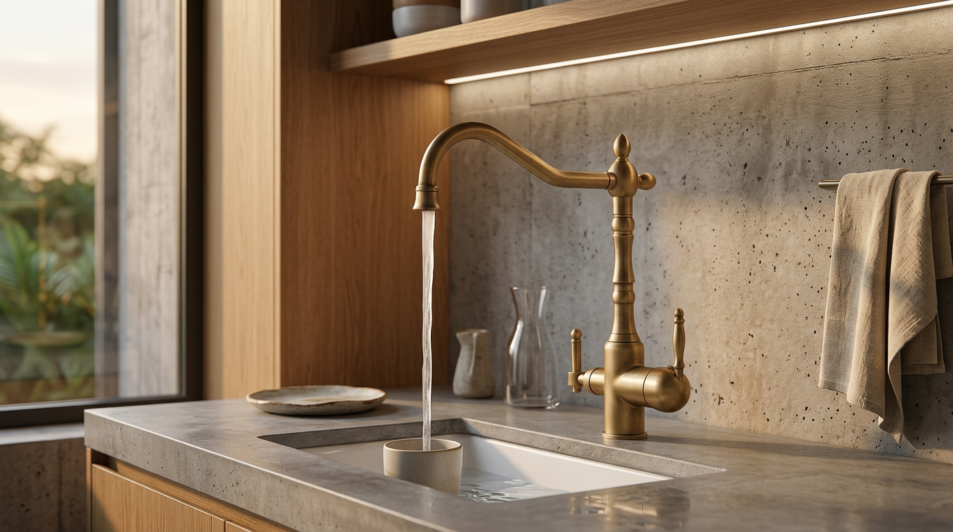 AquaPure: elegância 3 em 1 no lar minimalista