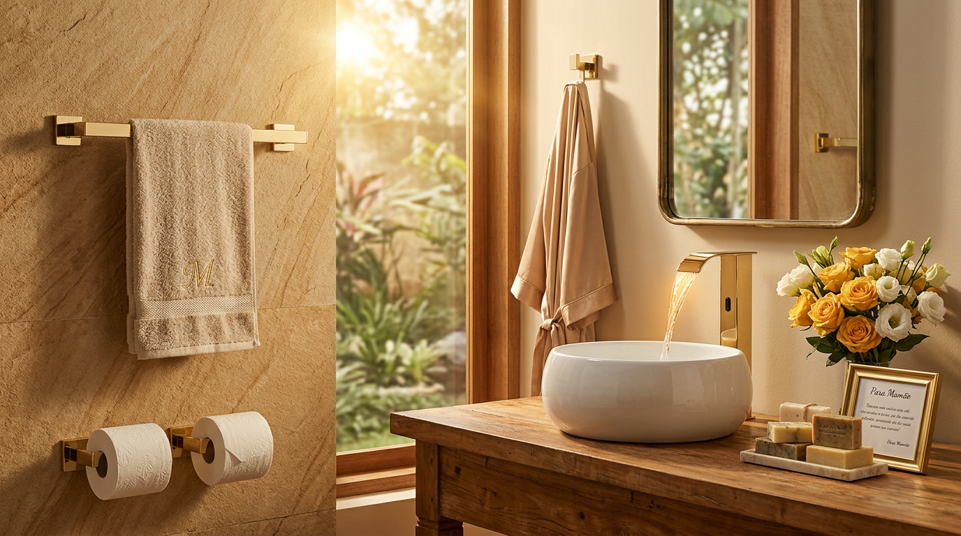 Decore com Glamour: Presente Ruinez Inox 304 Dourado para Ela